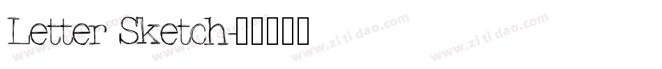 Letter Sketch字体转换